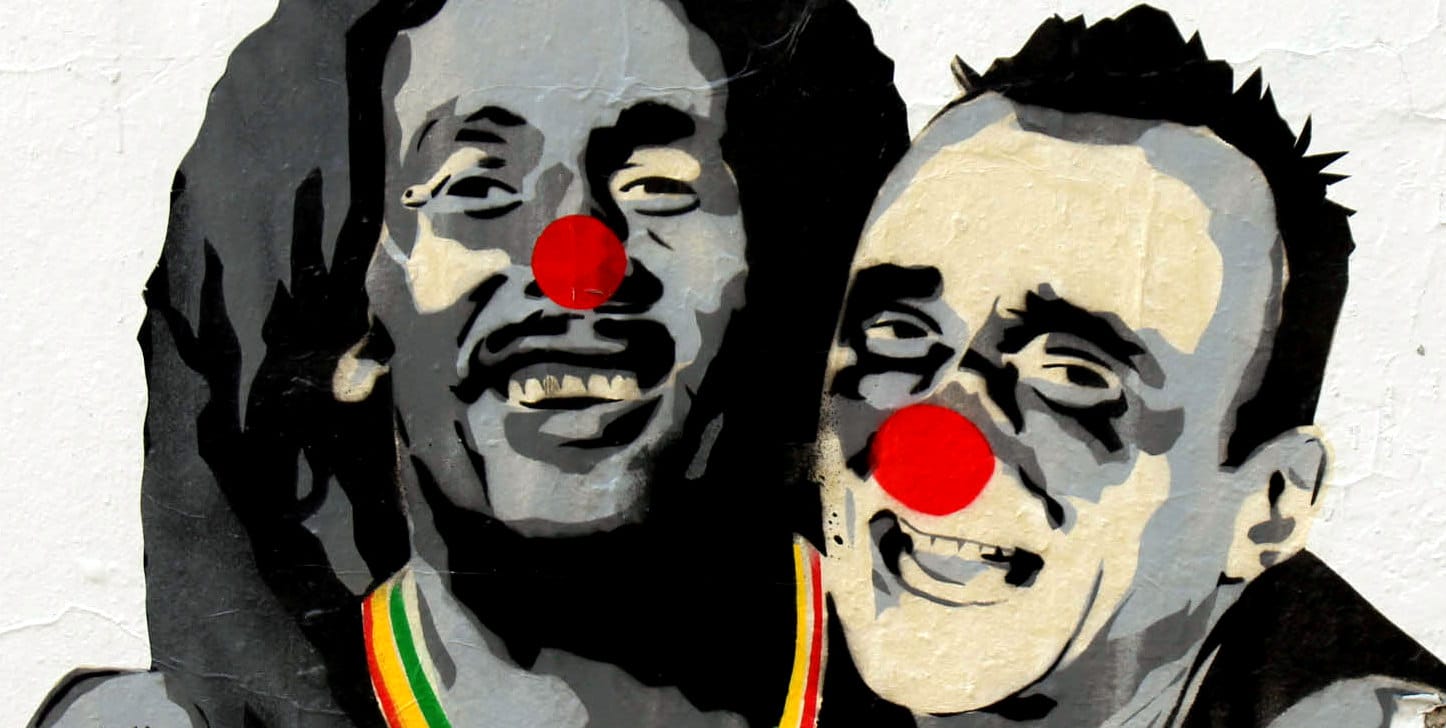 En avant la musique: Jef Aérosol et Mimi the Clown