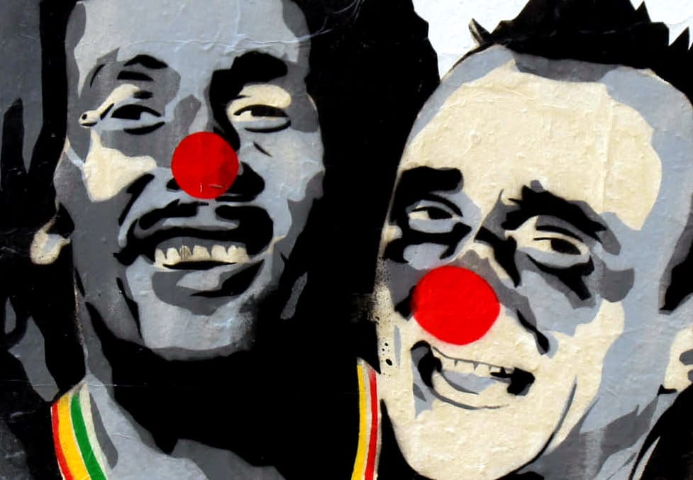 En avant la musique: Jef Aérosol et Mimi the Clown