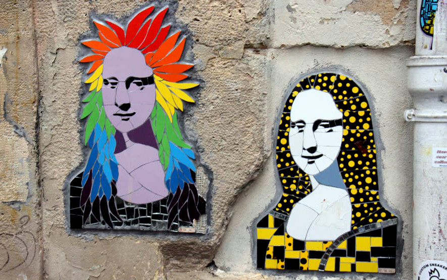 Le street art et les peintres : Mona Lisa / La Joconde